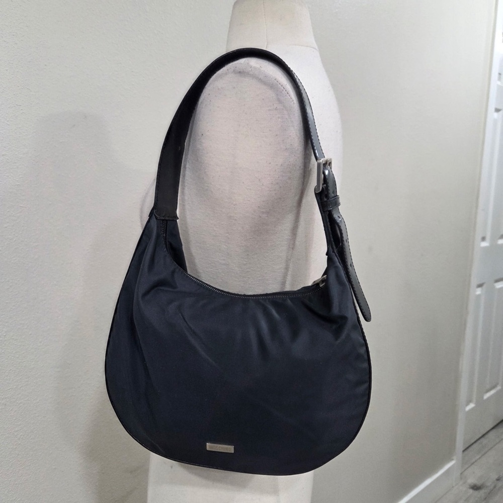 Moschino Black nylon shoulder bag